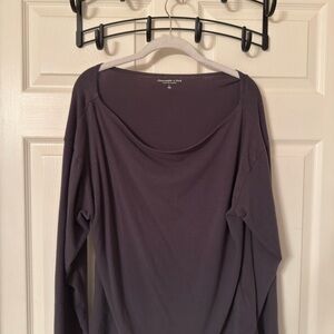 Women's Dark Gray Long Sleeve Top
